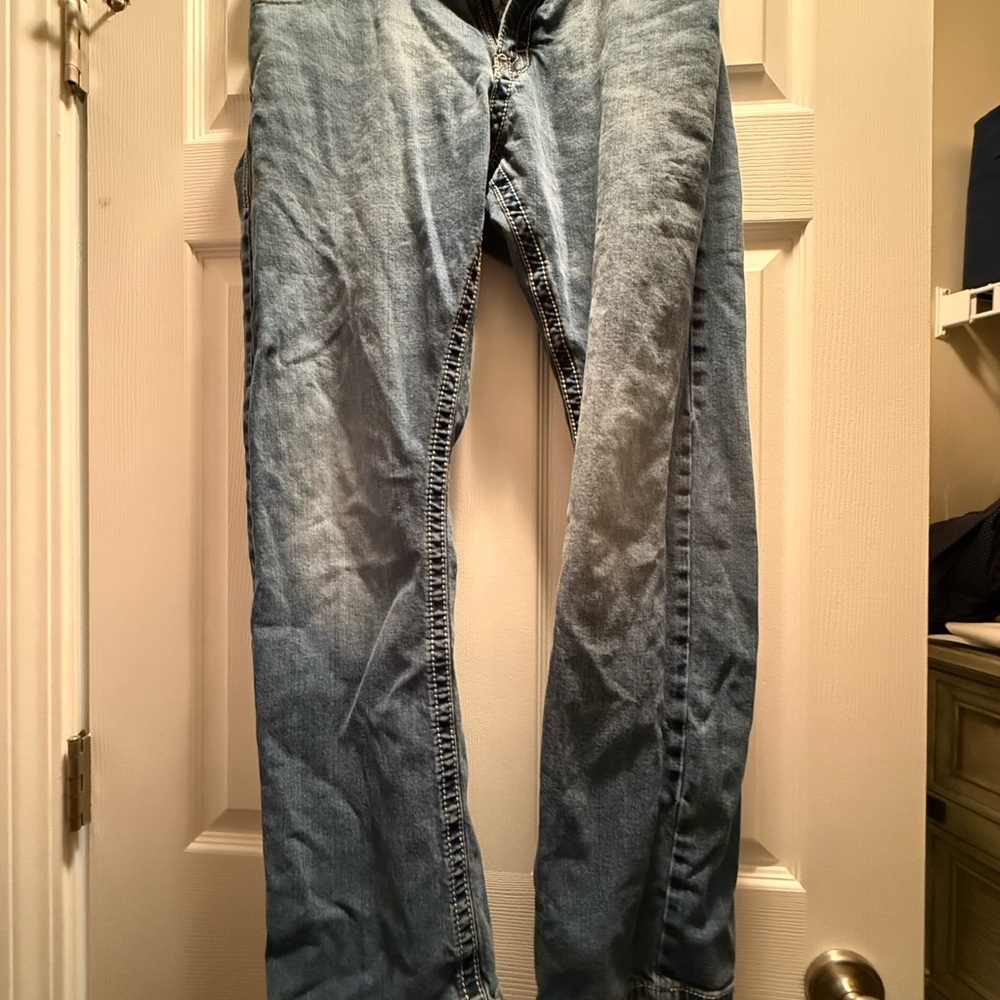 Wrangler Men's Light Blue Bootcut Jeans